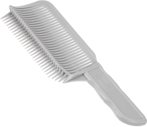 Pettine professionale da barbiere, per taglio dei capelli, da uomo, per acconciature e sfumature, per tagli di capelli piatti, affusolati e sbiaditi (design anti-deformazione)