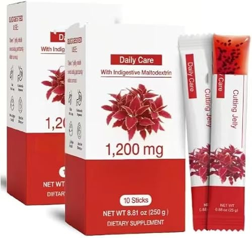 Coleology Cutting Jelly - 1200mg Hyaluronsyra, Glödande Hud, Matsmältningsstöd Och Daglig Vård, 8,81 Oz ,2 PCS