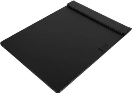 VANZACK Presse-papiers Organisation de Documents A4 en Pu Noir Réutilisable Porte-stylo Tablette D'écriture et Dossiers au Bureau