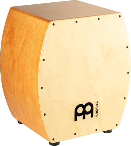 Meinl Arch Bass Cajon Box Drum with Internal Snares - NOT MADE IN CHINA - Maple Frontplate / Hardwood Body in Super Natural Finish, 2-YEAR WARRANTY (SUBCAJ7SNT-M)