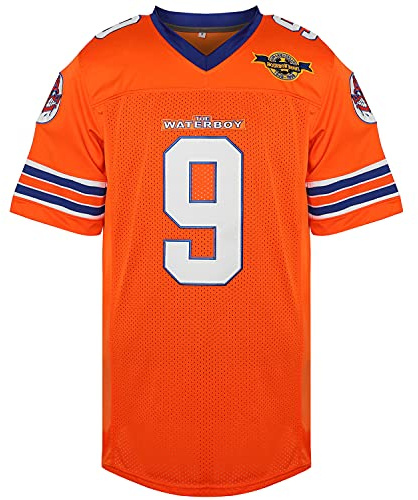 Phoneutrix - Camiseta de fútbol americano de los Mud Dogs de la Bourbon Bowl de Bobby Boucher, número 9, de la película El Aguador