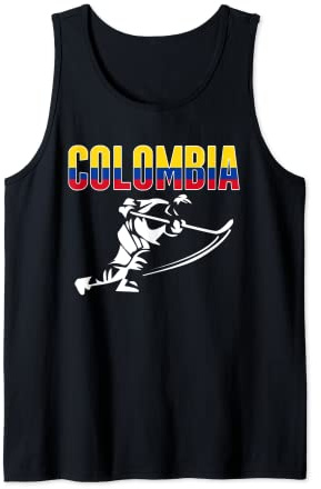 Colombia Ice Hockey Lovers Jersey Colombian Hockey Team Fans Tank Top