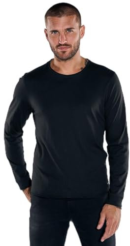 emilio adani Herren Herren Langarm-Shirt My Favorite, 35662, 35662, Schwarz in Größe L