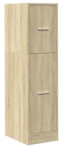 vidaXL Apoteksskåp sonoma-ek 30x41x118 cm konstruerat trä