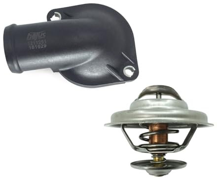 Hajus 1211161251 Thermostat + Wasserflansch Kompatibel mit VW Transporter IV Multivan LT II LT 28-35 28-46 2.4 2.5 A6 100 2.3 2.4 074 121 121 B