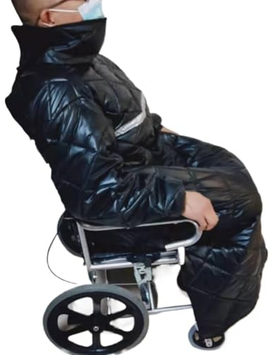 Foldable Wheelchair Leg Cover,Rain Cover for Wheel Wheelchair Blanket Adult Waterproof Windproof Winter Full Body Warm, Wearable Cosy Cover with Sleeves Rain Coat Poncho for Users Protection