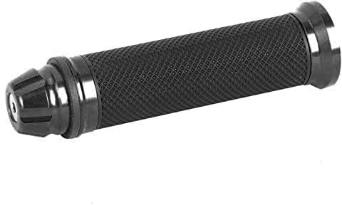 Yosoo Manopole per Manubrio in Gomma CNC in Alluminio per Moto, 7/8 (Colore Titanio), Universali, Domino, Manopole Manubrio Moto