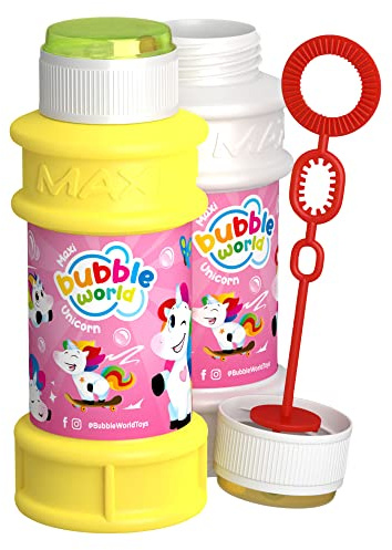 DULCOP - Burbujas Unicornio - Burbujas de Jabón - 175 Ml - 048175 - Rosa - Plástico - Licencia Oficial - Juguete Infantil - Juego al Aire Libre - A Partir de 3 años