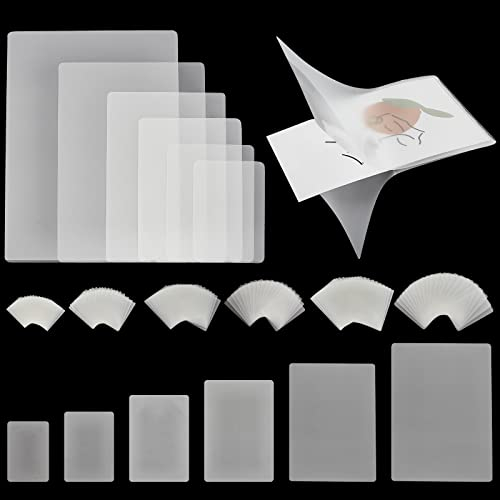 PandaHall 120 Stück Thermische Laminiertaschen 6 Größen Trocken Abwischbare Laminierblätter Klare Laminiertaschen Laminiertaschen Für Briefe Foto Karte Notiz-Karte Ausweis Visitenkarte