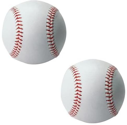 WanderGo Standard 9-Inch Baseball, One Soft And One Hard Two Baseball Ball, Rounders Ball for Practice & Games, for Outdoor Sports for Adult