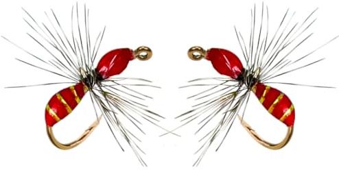 Qitewwrme 20Pcs/Box Fly Fishing Lures Griffith Midges Bionics Ant Bass Salmon Trouts Flies Artificial Insect Fishing Bait 3Styles (Style B)