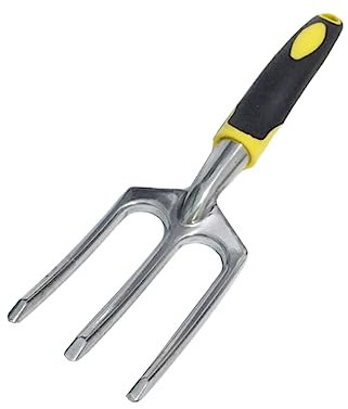Abaodam Outil De Jardinage Fourchette à Et Râteau à Main Inoxydable pour Fleurs Et Parfait pour Potager