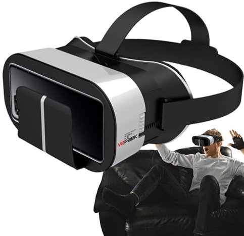 Gafas de realidad virtual – Auricular VR, auriculares Virtual Reality | Smartphone de de realidad virtual ajustable, vídeos y juegos ligeros a 360 °, VR para ver películas panorámicas