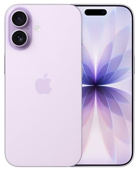 Apple iPhone 17 256 GB: 6,3-tumsskärm med ProMotion, A19-chip, Center Stage-skärmkamera för smartare gruppselfies, bättre reptålighet, batteri som räcker hela dagen – lavendel