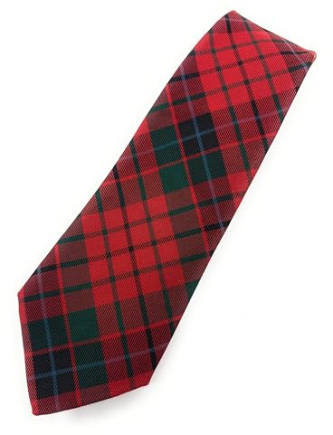 Scottish Tartan Necktie, Traditional Clan Pattern, Made in Scotland, Multiple Tartans Available
