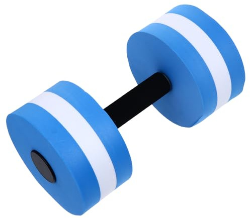 DIYEAH Mancuerna Acuática de Eva Resistente al Agua para Aeróbic y Ejercicios en Piscina, Flotante, Azul, Equipo de Fitness Acuático Adultos, Entrenamiento Peso Agua