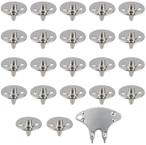 22PCS Replacement Metal Cricket Spikes Screw-In Studs Cleats Pins | 5.7MM Thread Spikes Stainless Steel, Replacement Pins for Sprint Sports Short Running, Track and Cross Country Spikes Shoes