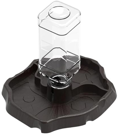 D'Acqua Rettili - Distributore D'Acqua Staccabile 2 In 1,Vaschetta Cibo E Acqua Tartarughe | Per Lucertole, Gechi, Camaleonti, Tartarughe, Rane, Casetta Animali Domestici, Terrario E Vasca
