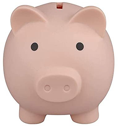 1 unid cerdo dibujos animados forma ahorro de dinero caja tarro oficina hucha contenedor para niños niñas niños, hucha linda, alcancía de plástico cerdo para ahorrar monedas