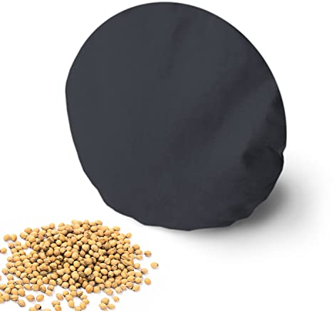 Amilian Kirschkernkissen rund: 16 cm Wärmekissen Mikrowelle Körnerkissen Kirschkernsack Kirschkern Kissen für Kinder Erwachsene ideal als Massagekissen Kältekissen (Anthrazit)