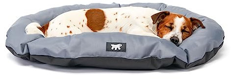 Ferplast Hundekissen Hundesofa Hundebette für Große Hunde Hundekorb Abnehmbarer Bezug Orthopädisches Hundebett Hundematratze Waschbar Hundematte Wasserdicht 110 x 70 x h 8 cm. Grau