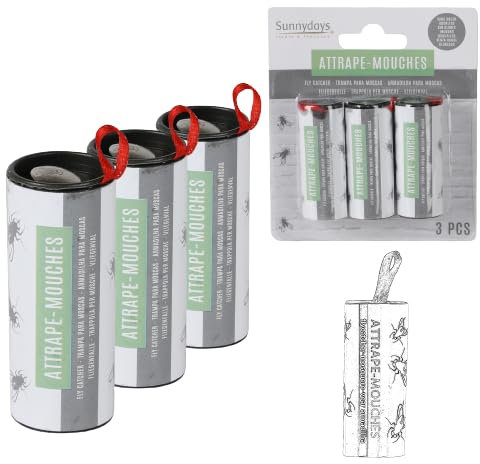 Zero Insectes PIEGE A Mouche Rouleau ADHESIF X3