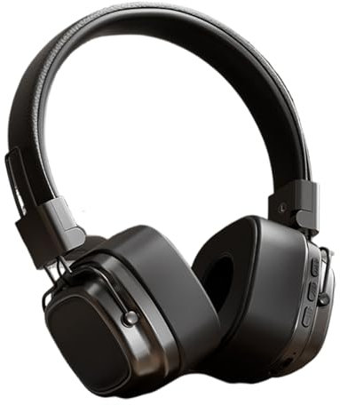 Cuffie sovrauricolari senza fili, eleganti cuffie da viaggio, vintage con bassi pesanti, per donne e uomini, cuffie portatili da montare sulla testa