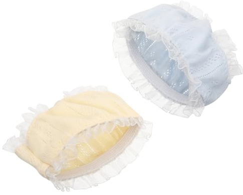 UPKOCH Ropa Interior para Muñecas Niñas, Pañales Reutilizables De Tela, Bragas De Muñeca Azul y Amarillo, Accesorios para Juego De Simulación, 2 Piezas