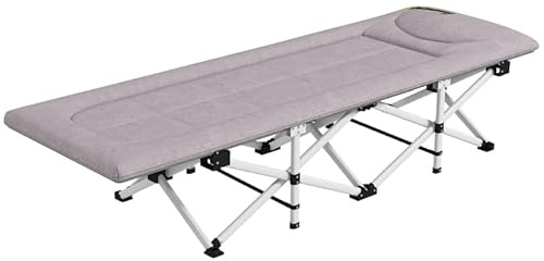 VSOGA Fältsäng, vikbar campingsäng med förvaringsväska, campingsäng med bärväska, kan belastas upp till 200 kg, Oxford, 200 x 65 x 42 cm