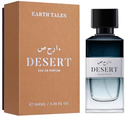 Desert Parfüm Herren, Orientalisch-würziges Eau de Parfum für Männer mit Mandarine, Minze, Kardamom, Vetiver & Sandelholz, 100ml