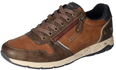 MUSTANG Herren Sneaker, Braun (Kastanie 301), 45 EU