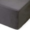 Amago - Spannbetttuch, 50 cm Steg, 100 prozent Baumwolle, 160 x 200 cm - Anthrazit