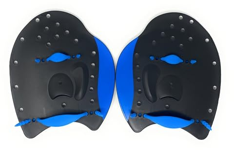 AQASKIN Palette Nuoto Allenamento Resistenti e Leggere – Piscina e Mare – Adulti – Unisex (L, Quantità 1 Coppia)