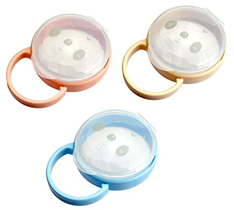 3 st baby dummy-fodral, napp väska, reseväska, genomskinlig napp napphållare låda för barn (blandad färg)