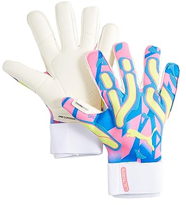 PUMA Ultra Ultimate Energy Hybrid TW-Handschuhe blaugelbpink, 7,5 Unisex
