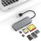 USB 3.0 Multi SD Card Reader,7-IN-1 Memory Card Adapter Read 5 Cards Simultaneously,Supports 5Gbps High Speed,Memory Stick Pro Duo adapter for SD/SDXC/SDHC/Micro SD/CF/XD/MS/MMC XD card Reader
