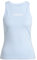 adidas Damen Essentials LINEAR Slim Cotton Tank, Glow Blue/White, XL
