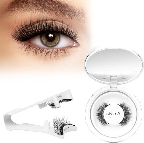 Higu clace Magnetische Wimpern,Magnet Wimpern Ohne Eyeliner,Magnetische Wimpern mit Applikator,Wimpern Magnetisch Natürlicher Look,Kein Kleber erforderlich Wimpern Magnetic(7A)