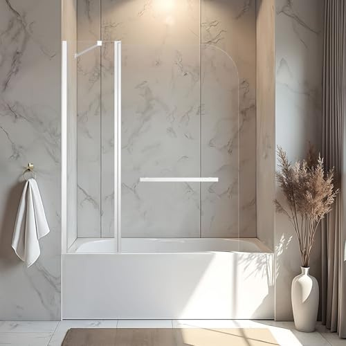 Botwinkle Bathtub Shower Door, 48 W x 58 H Frameless Tub Shower Door