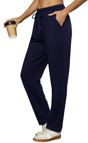 Litherday Joggers for Women Tracksuit Bottoms Sweatpants Lounge Pants Navy