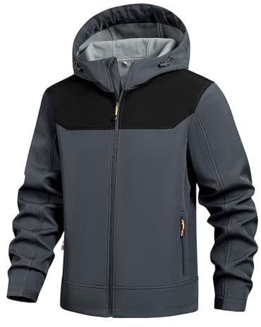 Generico Giubbino Uomo Parka Invernale Moto Giacchetta Impermeabile Antivento Cerata Giaccone Impermeabili Estiva Cappotto Da Lavoro Lungo Giacche Giacca Grigio M