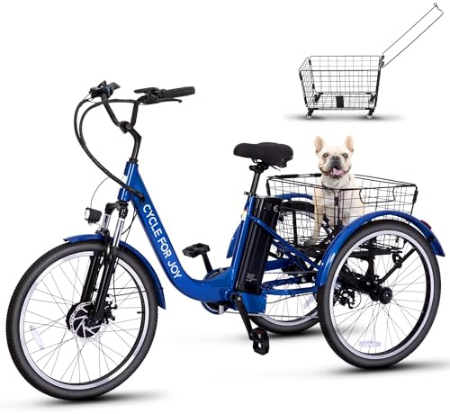 LuxeVélo Electric Tricycle for Adults Electric Trike 3 Wheel Electric Bike