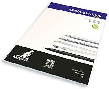 kangaro Kangaro A4 block 25 Blatt K-5594 21x0.3x29.3, Weiß