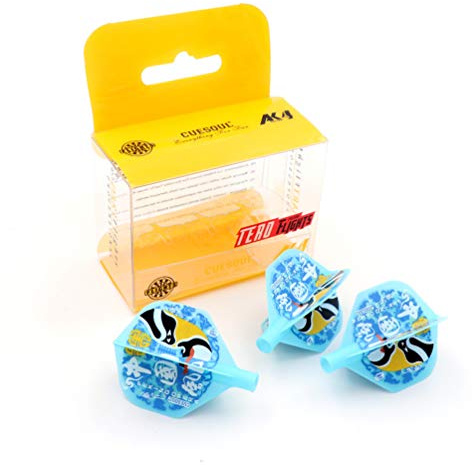 CUESOUL TERO AK4 Dart Flights Standard Shape,Peking Opera Design,Set of 3 pcs