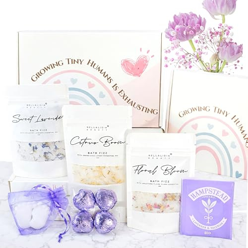 Bellalisia Mum to be Gifts, New Mum Pamper Kit. Natural New Mum Gifts and Mum to Be Pamper Kit. Handmade Pregnancy Gifts for Mum Expecting, Organic Mummy to Be Gift Hamper Baby Shower Gifts for Mum