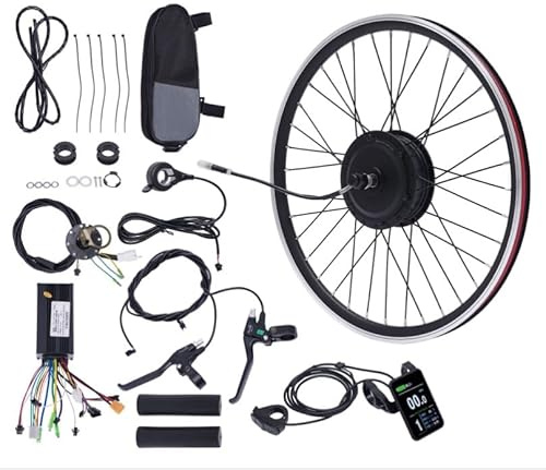 SHZICMY 27,5 Vorderrad 500W 36V E-Bike Conversion Kit mit LCD Display, Fahrrad Motor Elektrofahrrad Umbausatz, bis 35-40km/h