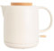 CREATE/KETTLE CERAMIC/Keramischer Wasserkocher Cremeweiß/Keramikgehäuse, Aufheizen in 5 Minuten, 1L Fassungsvermögen, Abschaltautomatik, 1200W