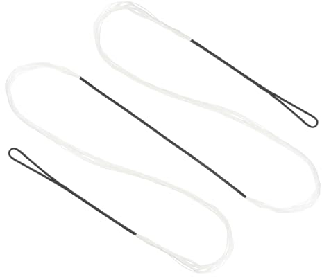 PATIKIL Recurve Bogensehne, Bogenschießen Bogensehnen Ersatz 14 Stränge Langbogen Sehne Bogenschnur für Universelle Recurvebogen Bogensportausrüstung, Weiß AMO 58 (Tatsächlich 54)