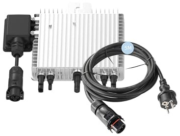 Home Trends® Deye SUN-G4-EU-Q0 800W Mikro Wechselrichter neue Generation externe Ralais Solar PV (HTDYG4-800- mit 5 Meter Kabel)