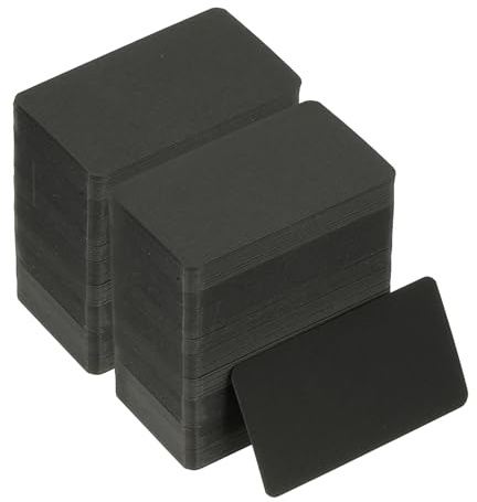 PATIKIL 8,9 cm x 5 cm tomma visitkort, 600-pack små index flashkort ord meddelande anteckningskort mini papperstaggar för gör-det-själv hantverk scrapbooking, svart